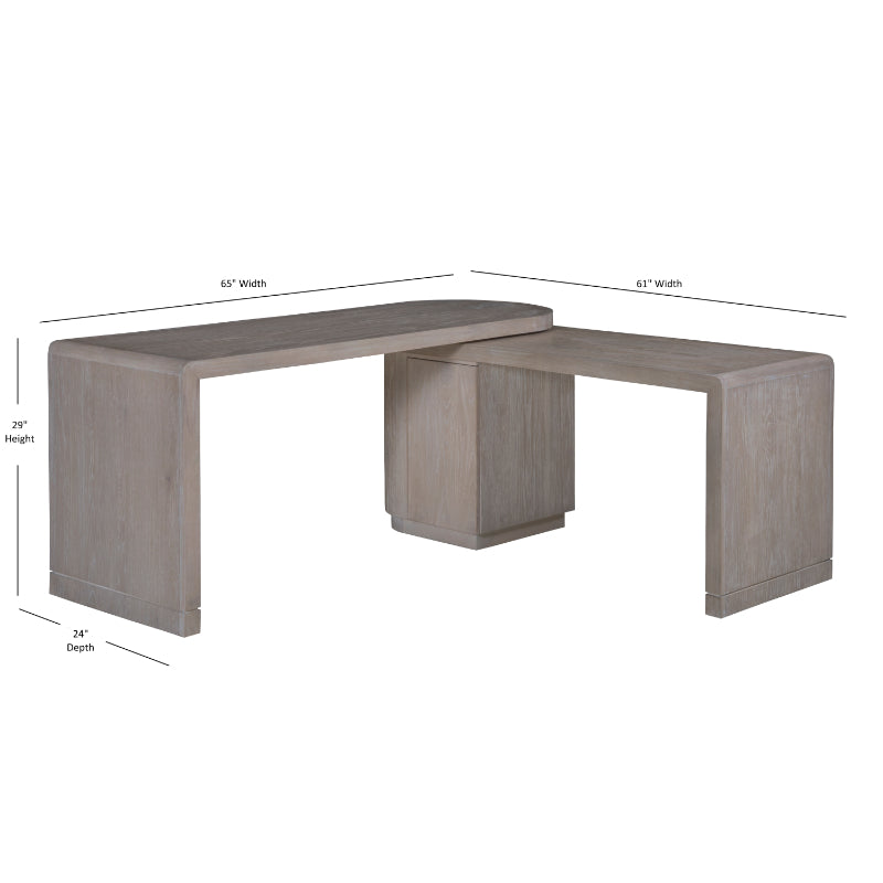 Rotating File Stand Rotating Desk with File Cabinet Set | Sideboards and Things
