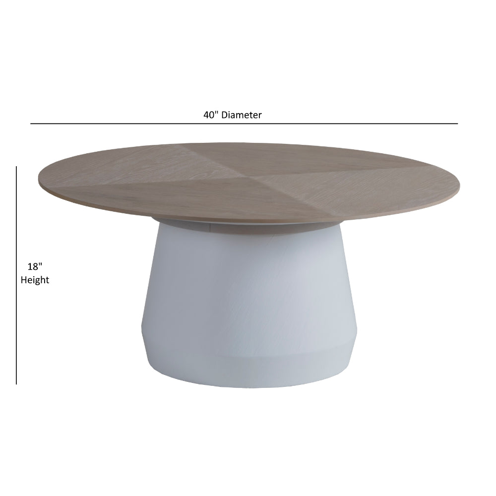 Bodhi Round Cocktail Table-Coffee Tables-Palmetto Home - Bodhi-LOOMLAN