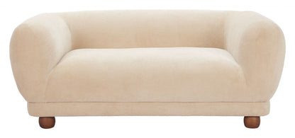Zuo Modern Boet Cream Fabric Loveseat