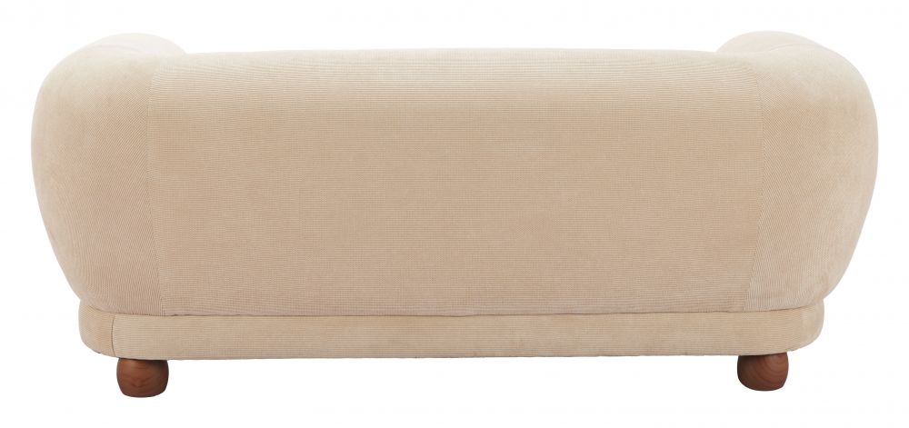 Zuo Modern Boet Cream Fabric Loveseat