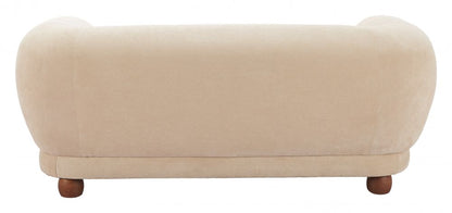 Zuo Modern Boet Cream Fabric Loveseat
