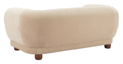 Zuo Modern Boet Cream Fabric Loveseat
