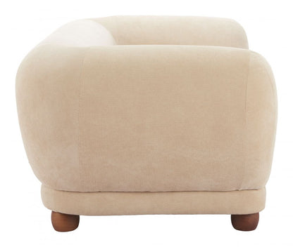 Zuo Modern Boet Cream Fabric Loveseat