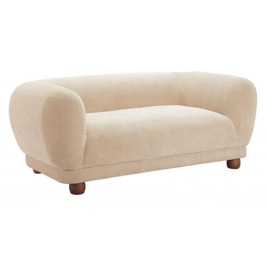 Zuo Modern Boet Cream Fabric Loveseat