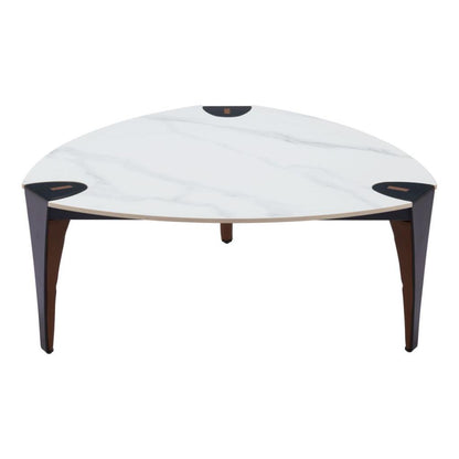 Zuo Modern Bogey White Sintered Stone Top Coffee Table