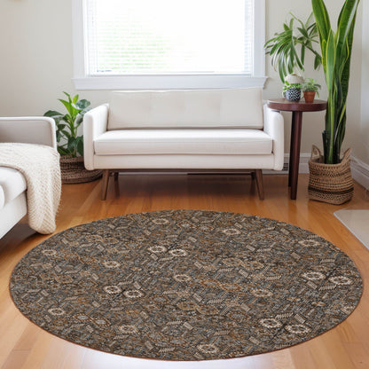 Addison Rugs Bohemian Brown Washable Indoor-Outdoor Rug