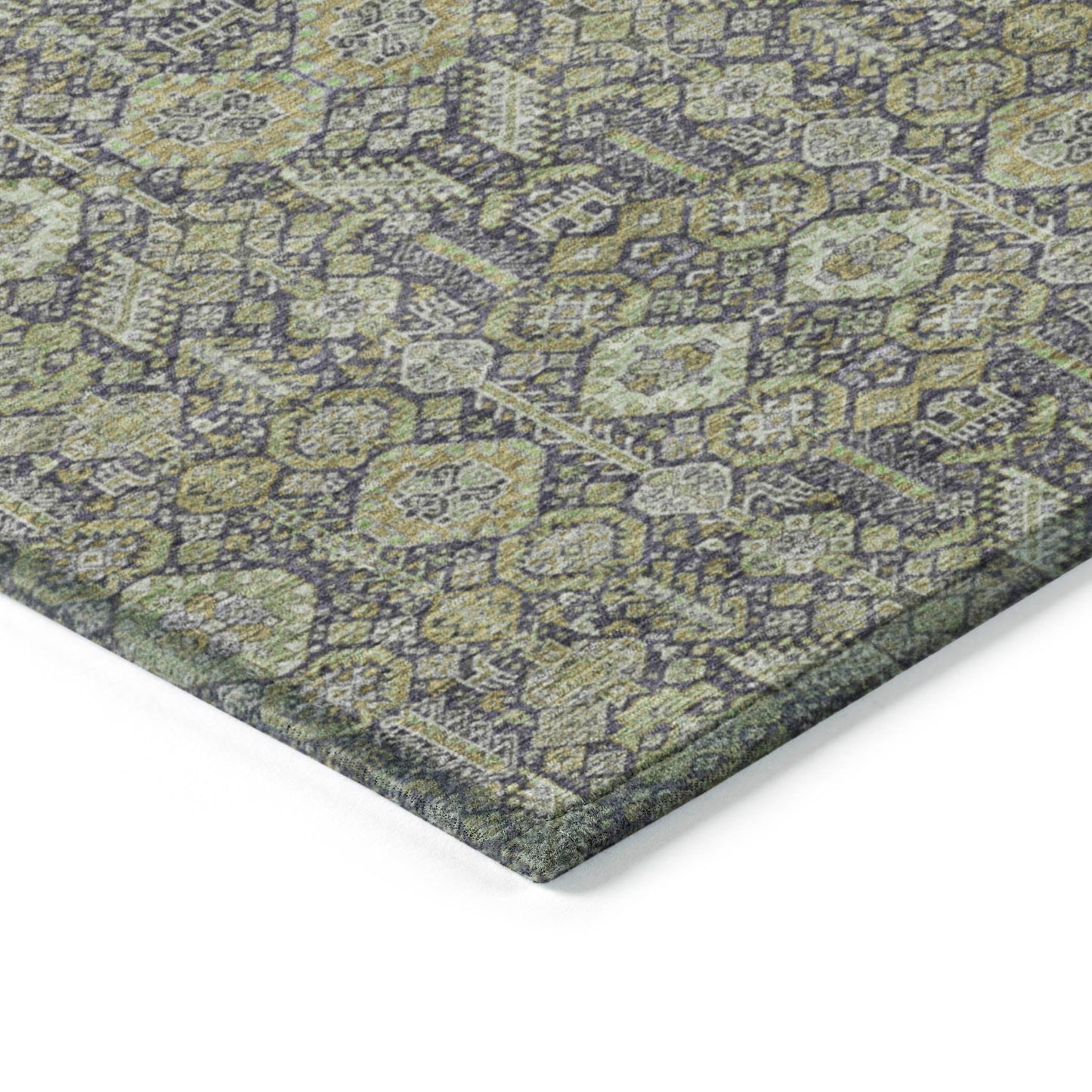 Addison Rugs Bohemian Green Washable Indoor-Outdoor Rug