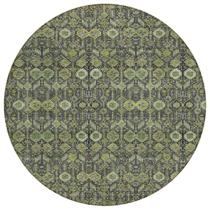 Addison Rugs Bohemian Green Washable Indoor-Outdoor Rug