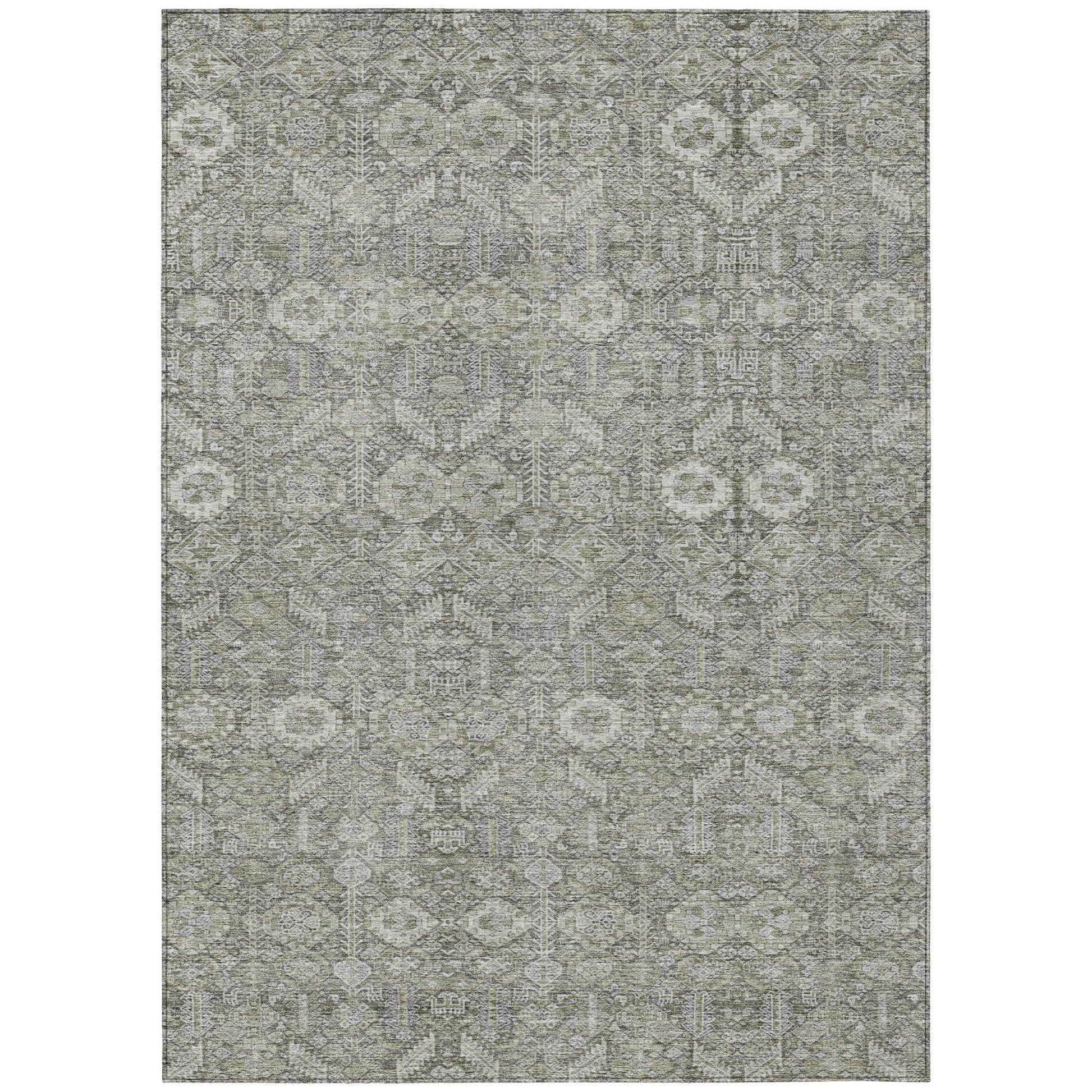 Addison Rugs Bohemian Grey Washable Indoor-Outdoor Rug