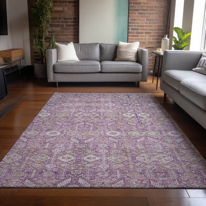 Addison Rugs Bohemian Lavender Washable Indoor-Outdoor Rug
