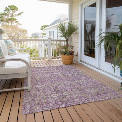 Addison Rugs Bohemian Lavender Washable Indoor-Outdoor Rug
