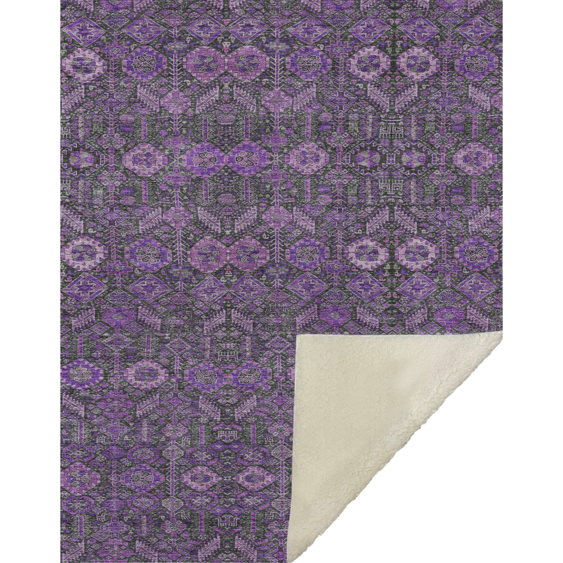 Addison Rugs Bohemian Purple Washable Indoor-Outdoor Rug