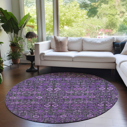Addison Rugs Bohemian Purple Washable Indoor-Outdoor Rug