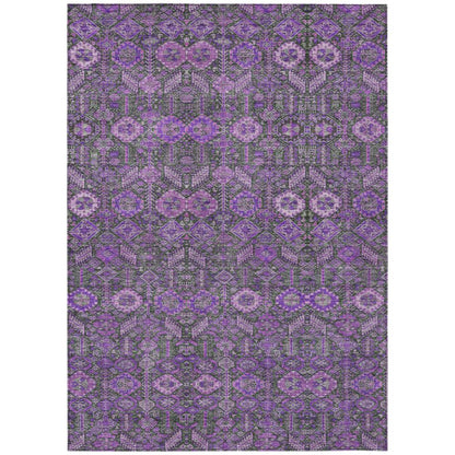 Addison Rugs Bohemian Purple Washable Indoor-Outdoor Rug