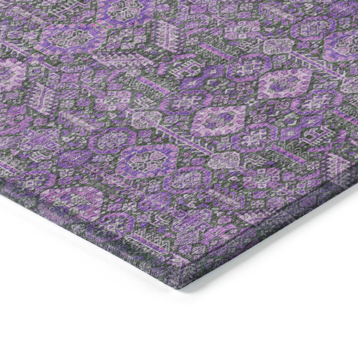 Addison Rugs Bohemian Purple Washable Indoor-Outdoor Rug