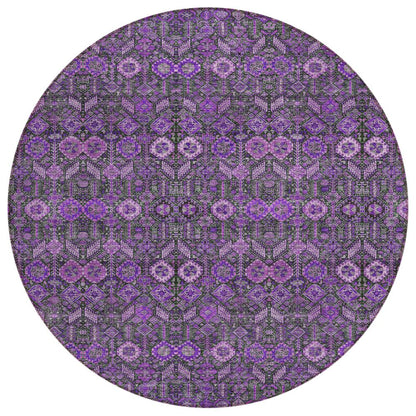 Addison Rugs Bohemian Purple Washable Indoor-Outdoor Rug