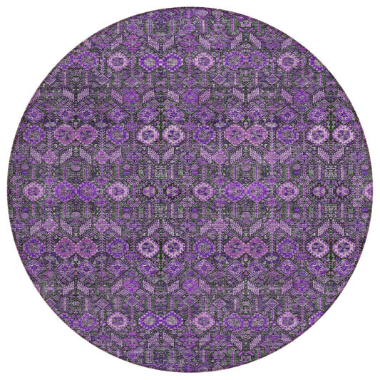 Addison Rugs Bohemian Purple Washable Indoor-Outdoor Rug