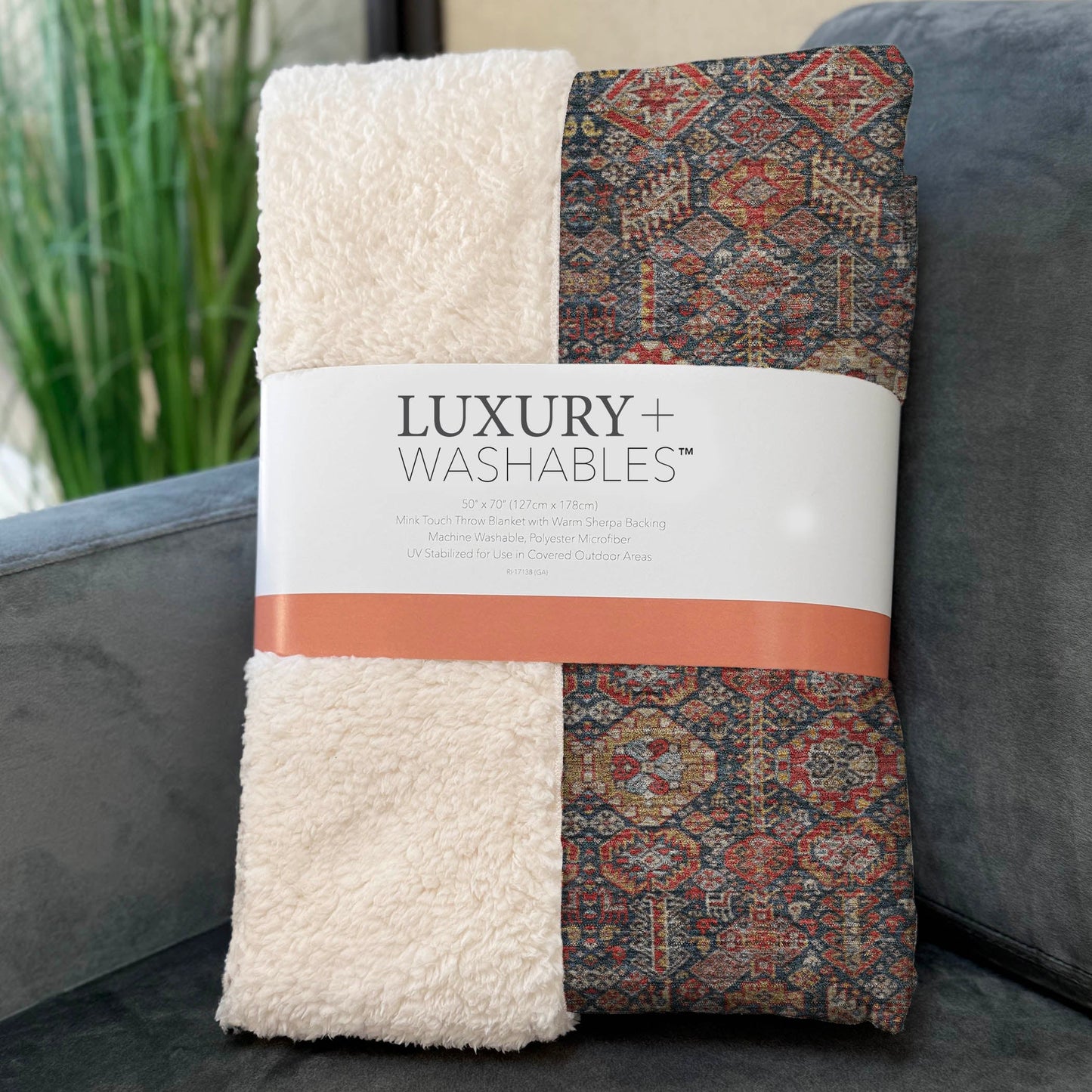 Addison Rugs Bohemian Red Washable Indoor-Outdoor Rug