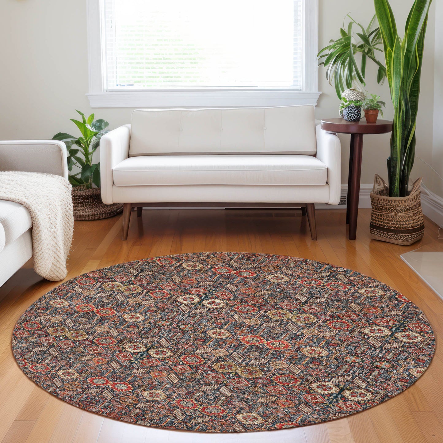 Addison Rugs Bohemian Red Washable Indoor-Outdoor Rug