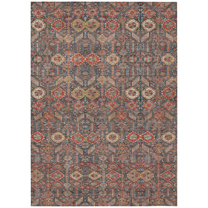 Addison Rugs Bohemian Red Washable Indoor-Outdoor Rug