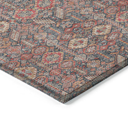 Addison Rugs Bohemian Red Washable Indoor-Outdoor Rug