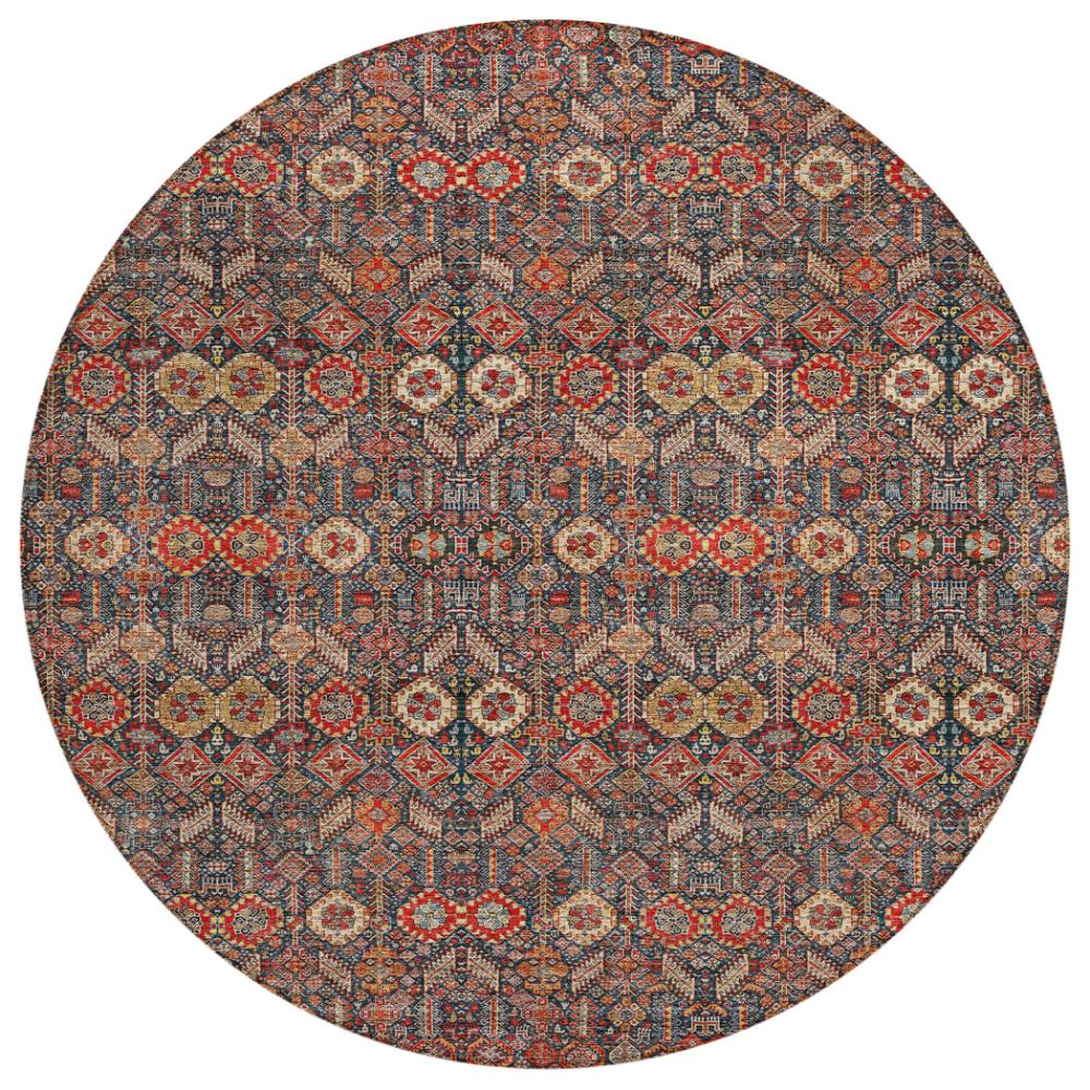 Addison Rugs Bohemian Red Washable Indoor-Outdoor Rug