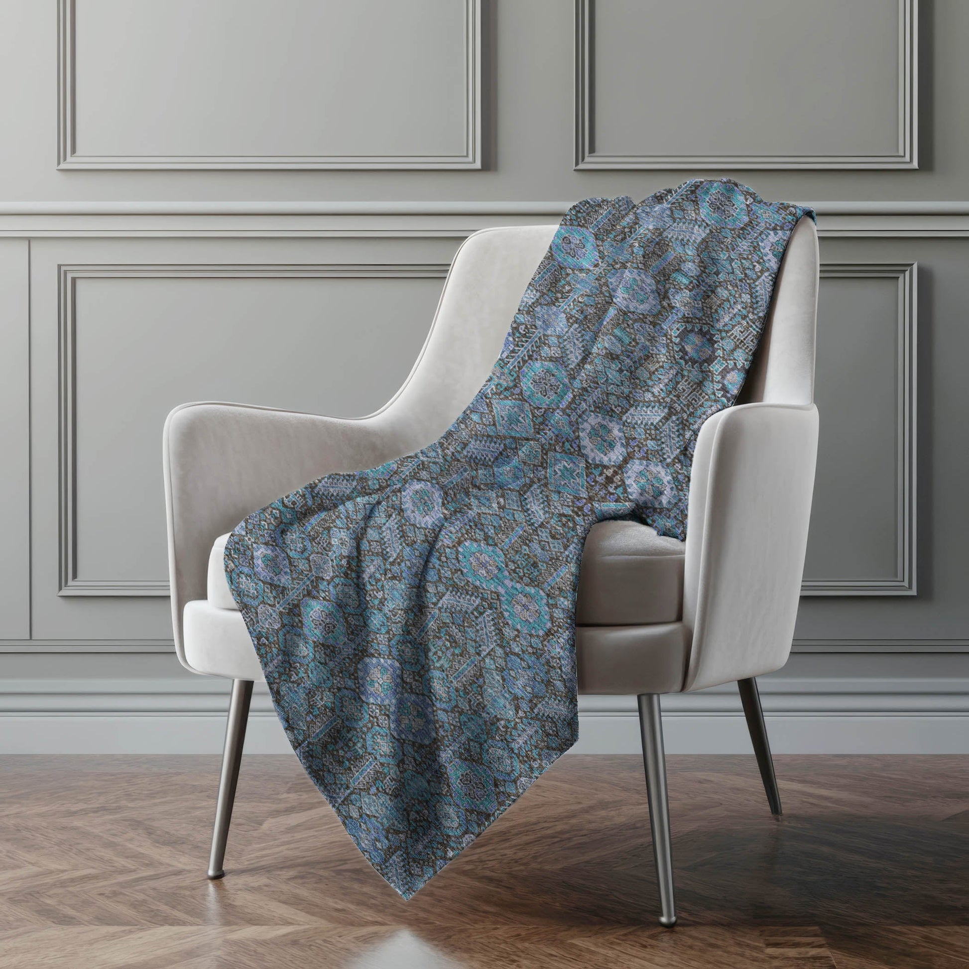 Addison Rugs Bohemian Teal Washable Indoor-Outdoor Rug