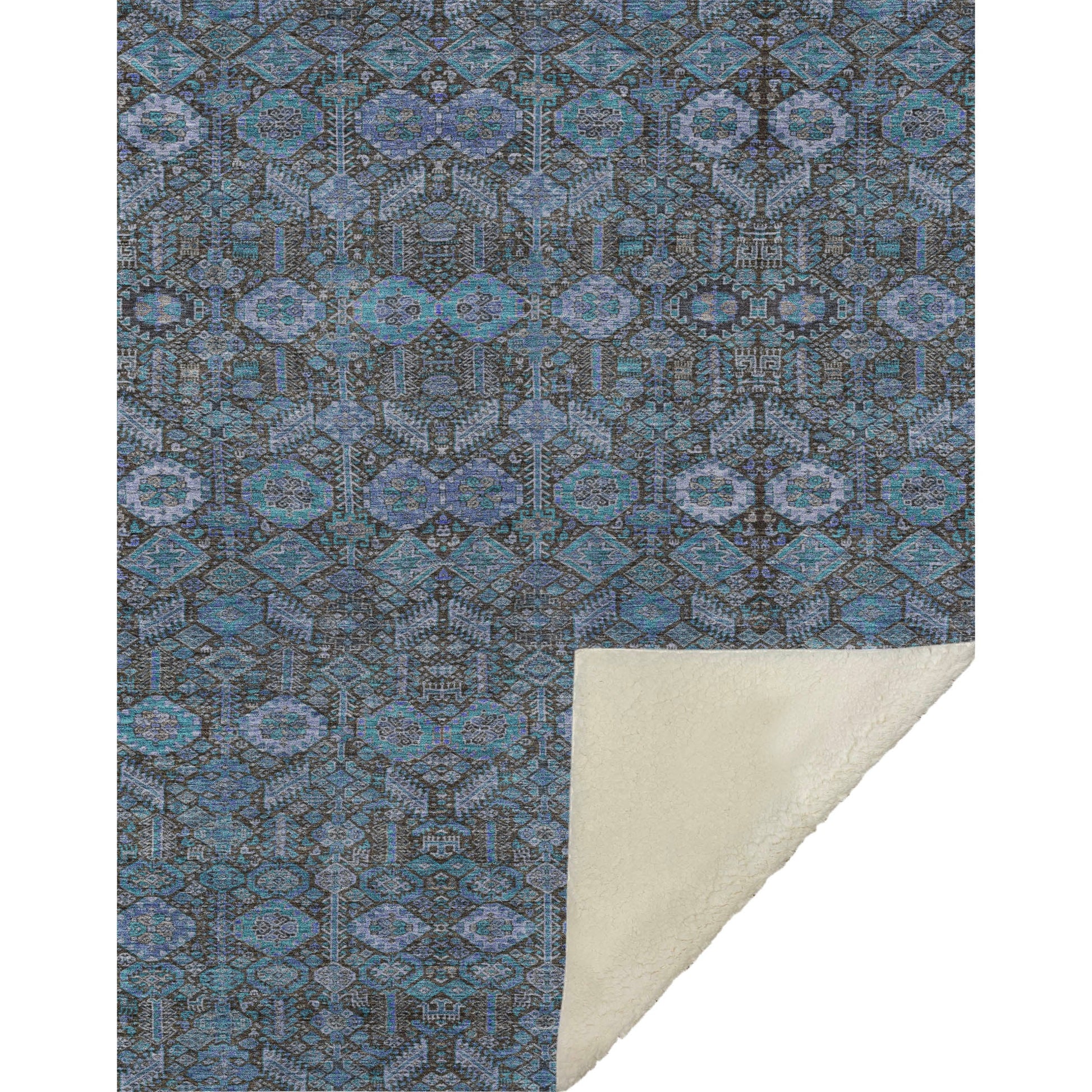 Addison Rugs Bohemian Teal Washable Indoor-Outdoor Rug