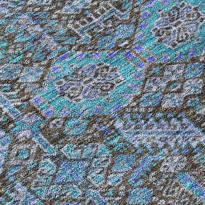 Addison Rugs Bohemian Teal Washable Indoor-Outdoor Rug