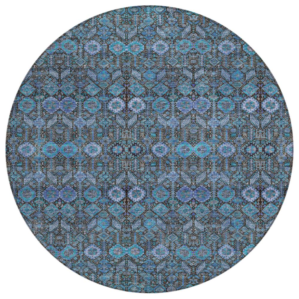 Addison Rugs Bohemian Teal Washable Indoor-Outdoor Rug