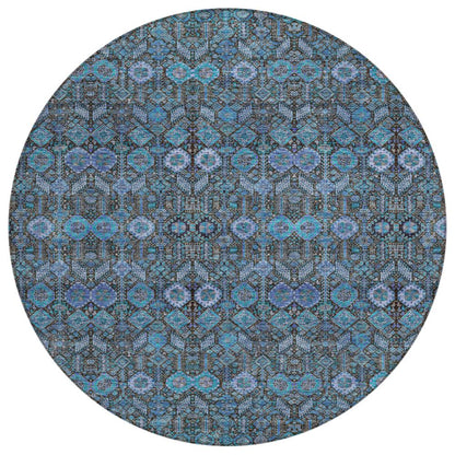 Addison Rugs Bohemian Teal Washable Indoor-Outdoor Rug