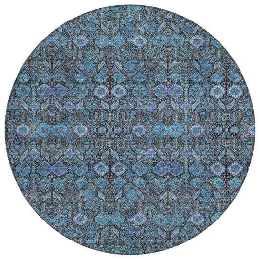 Addison Rugs Bohemian Teal Washable Indoor-Outdoor Rug