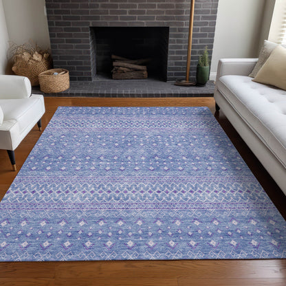 Addison Rugs Boho Blue Washable Indoor-Outdoor Rug