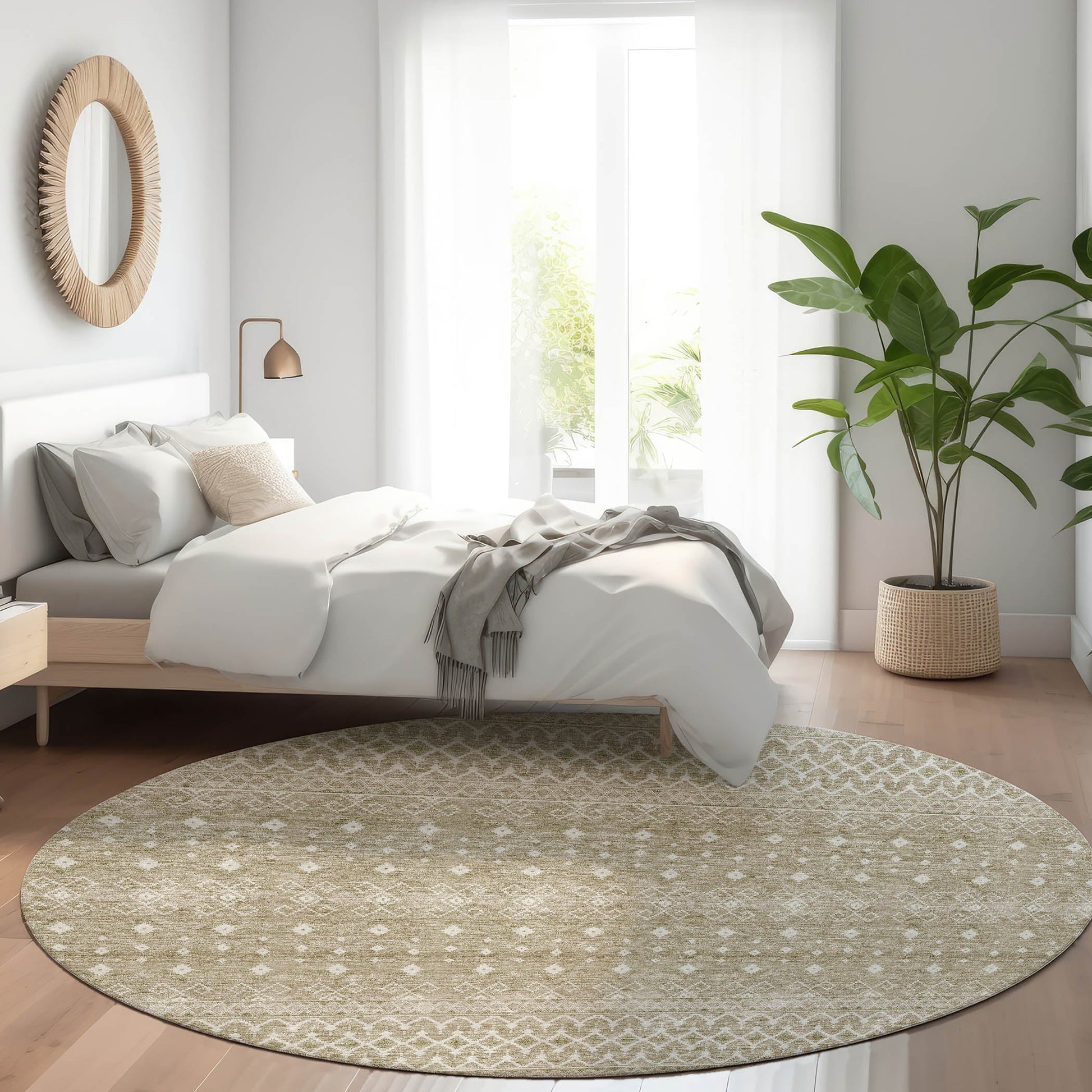 Addison Rugs Boho Brown Washable Indoor-Outdoor Rug