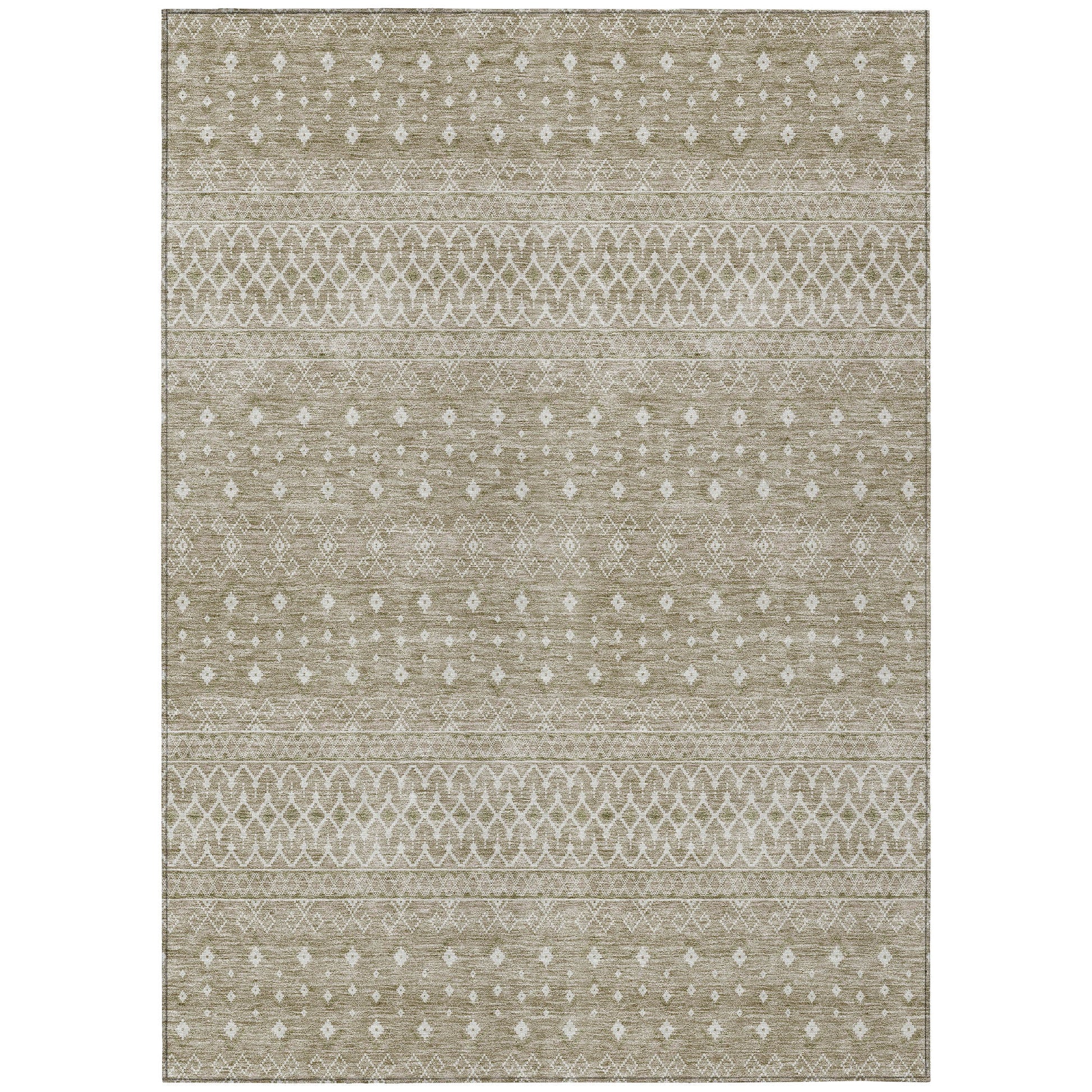 Addison Rugs Boho Brown Washable Indoor-Outdoor Rug