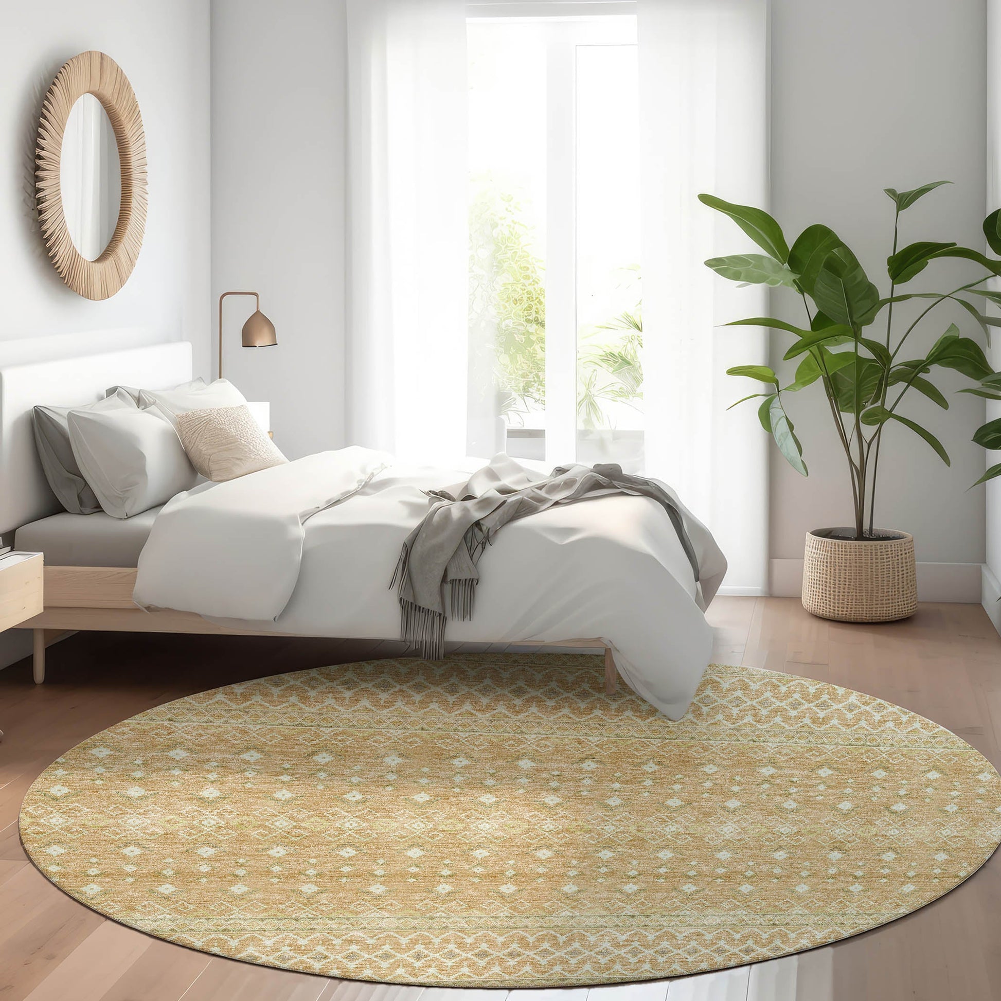 Addison Rugs Boho Copper Washable Indoor-Outdoor Rug