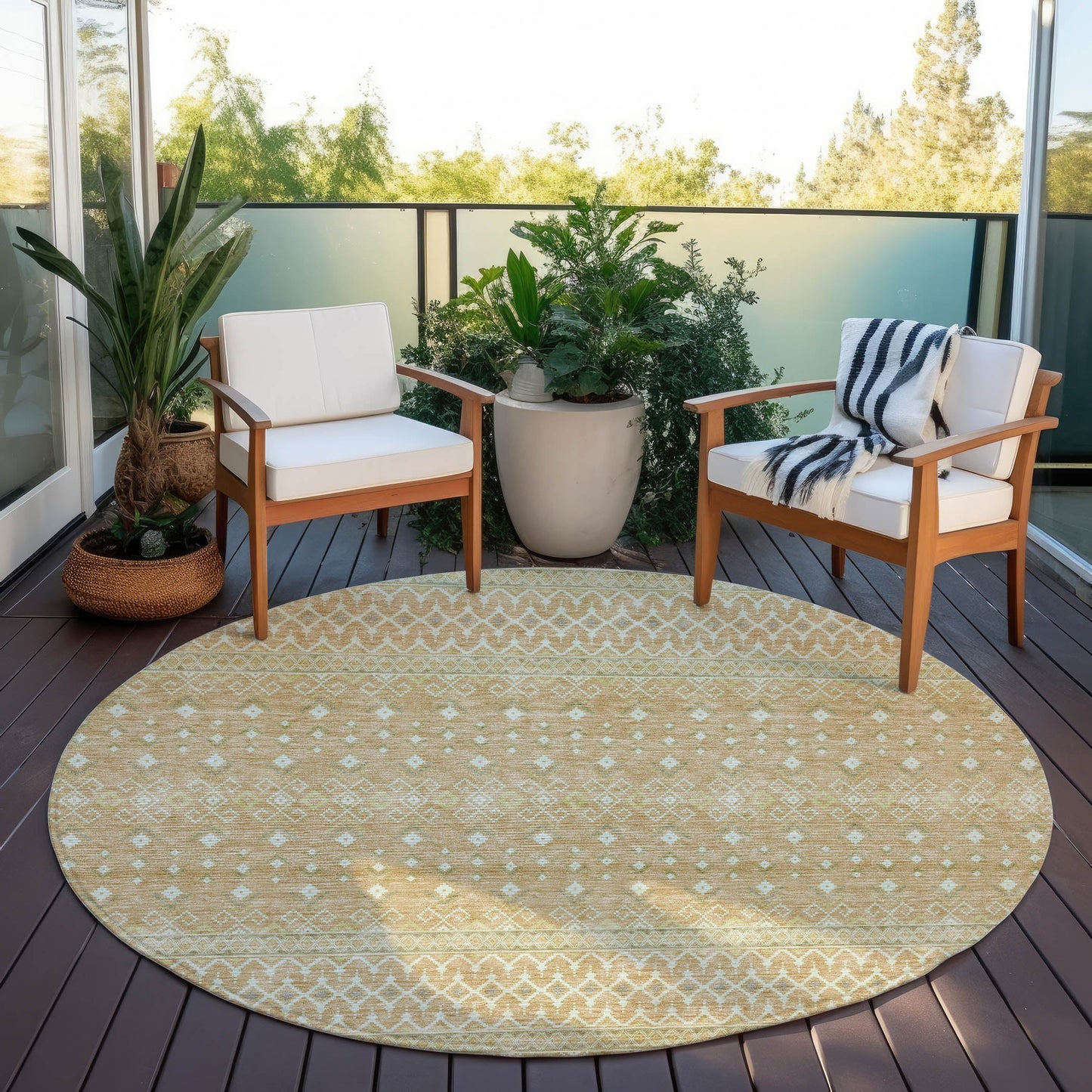 Addison Rugs Boho Copper Washable Indoor-Outdoor Rug