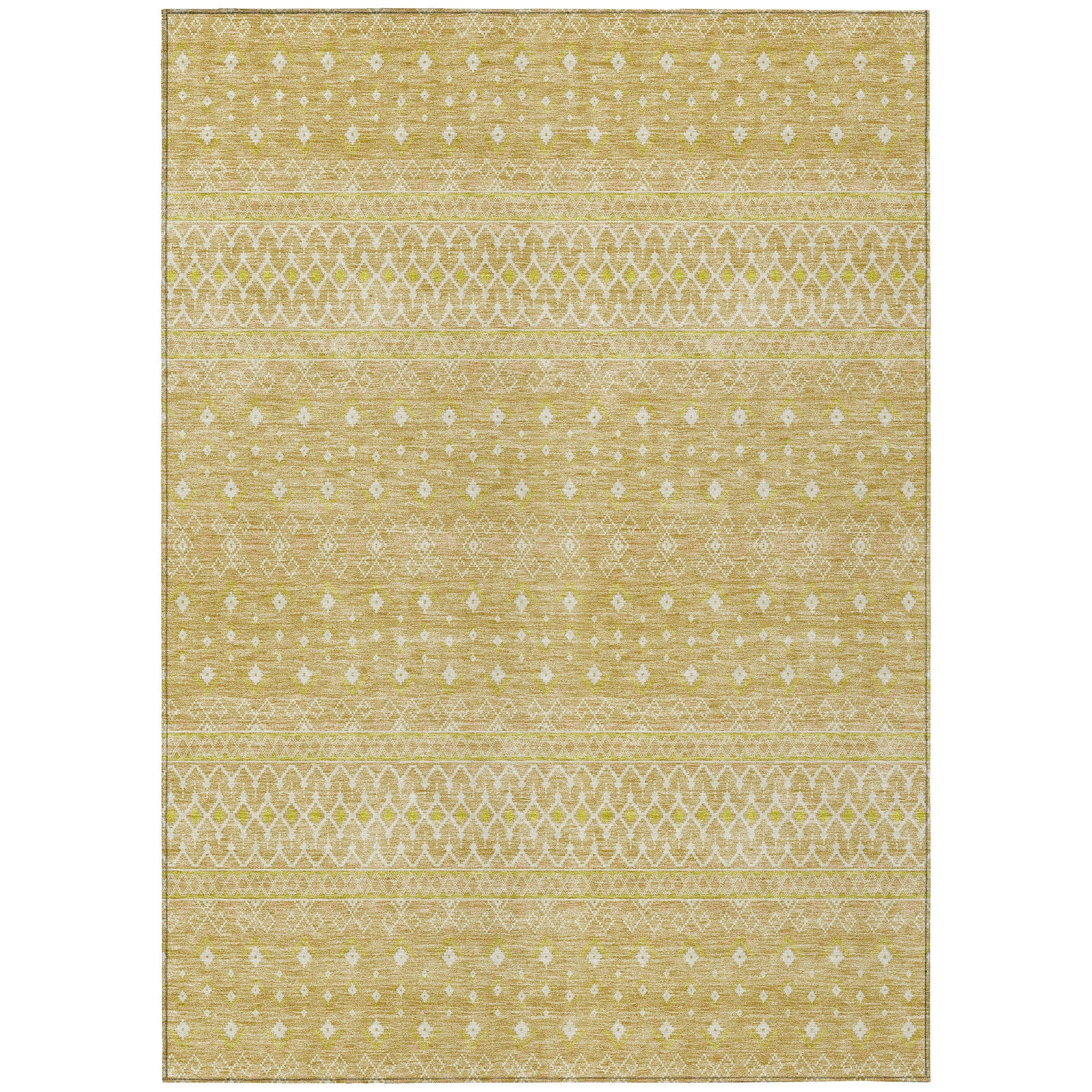 Addison Rugs Boho Gold Washable Indoor-Outdoor Rug