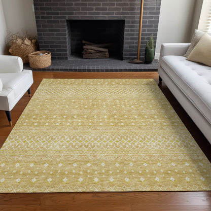 Addison Rugs Boho Gold Washable Indoor-Outdoor Rug