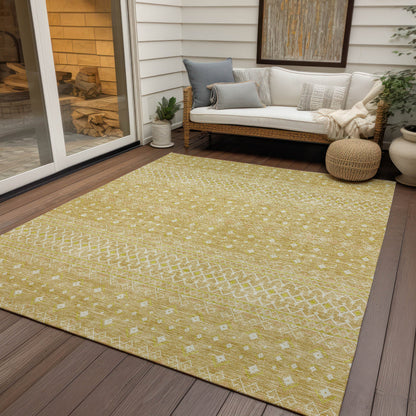Addison Rugs Boho Gold Washable Indoor-Outdoor Rug