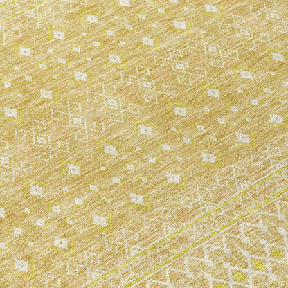 Addison Rugs Boho Gold Washable Indoor-Outdoor Rug