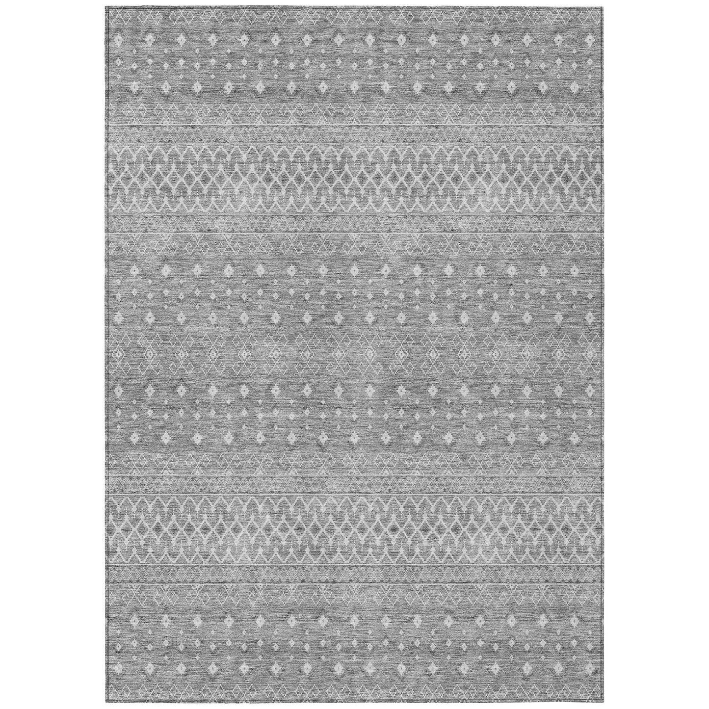 Addison Rugs Boho Grey Washable Indoor-Outdoor Rug