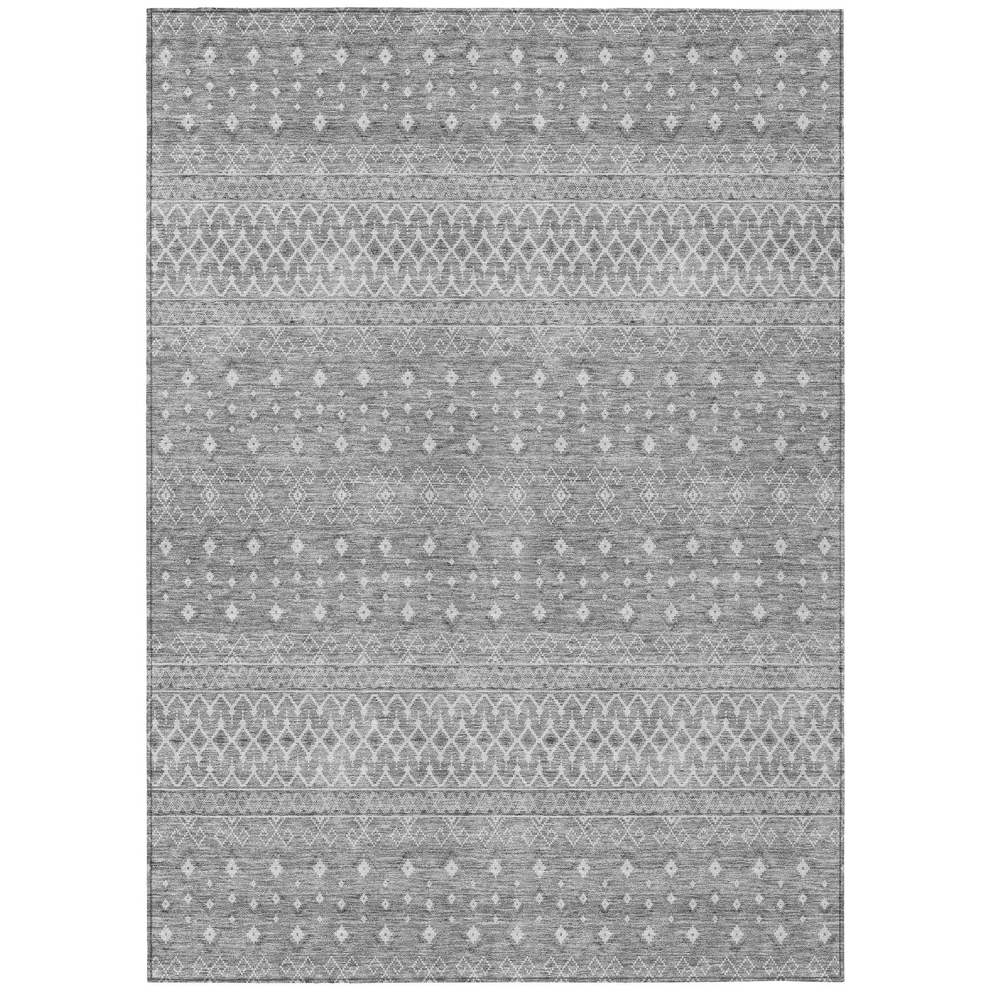 Addison Rugs Boho Grey Washable Indoor-Outdoor Rug