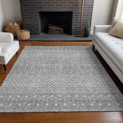 Addison Rugs Boho Grey Washable Indoor-Outdoor Rug
