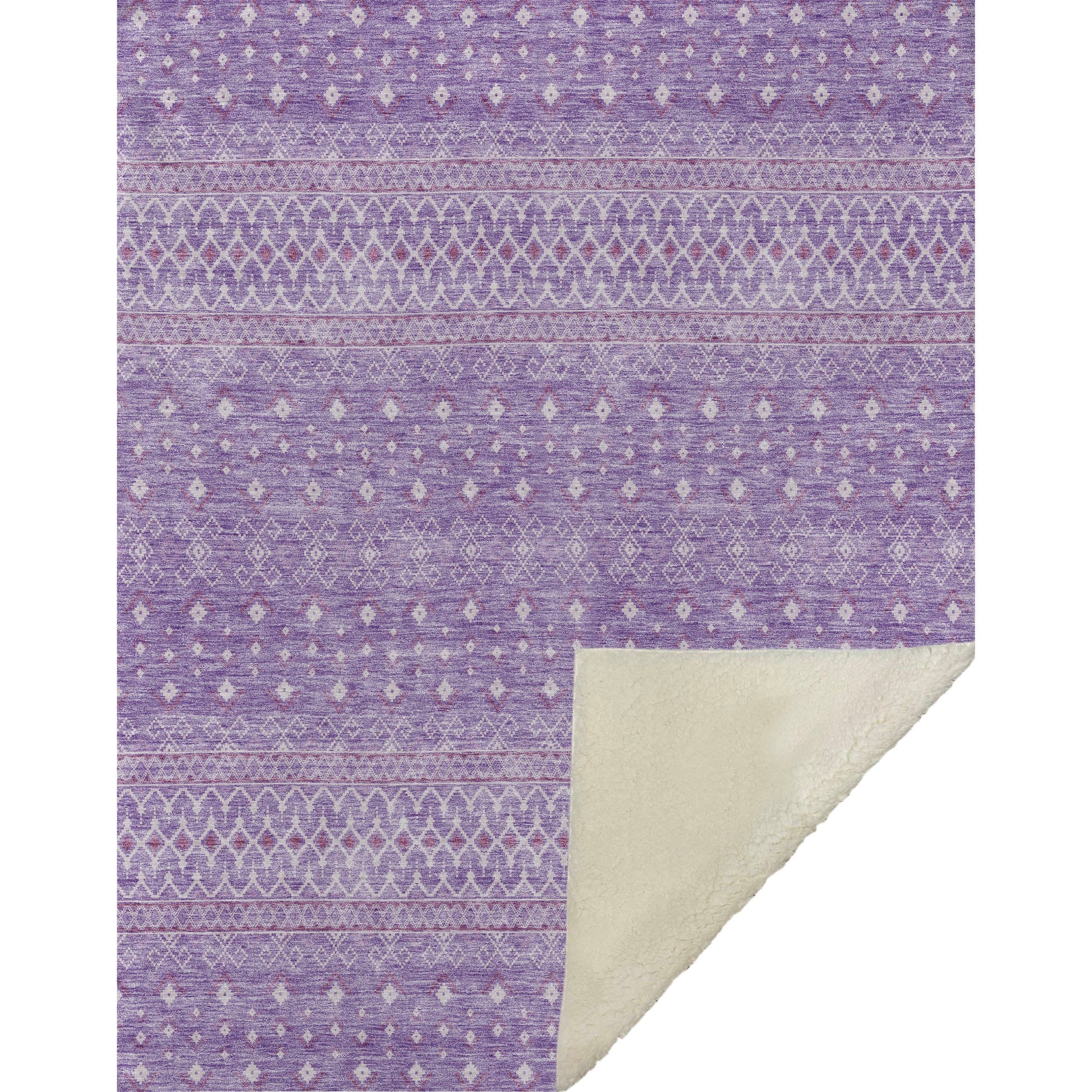 Addison Rugs Boho Purple Washable Indoor-Outdoor Rug