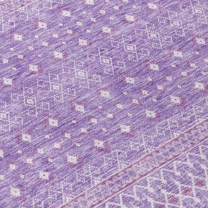 Addison Rugs Boho Purple Washable Indoor-Outdoor Rug