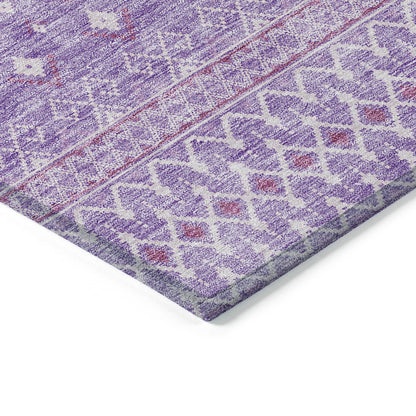 Addison Rugs Boho Purple Washable Indoor-Outdoor Rug