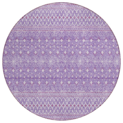 Addison Rugs Boho Purple Washable Indoor-Outdoor Rug