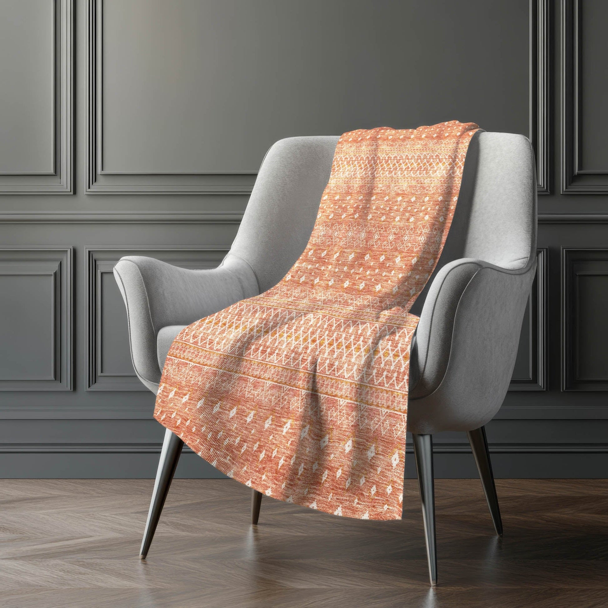 Addison Rugs Boho Salmon Washable Indoor-Outdoor Rug