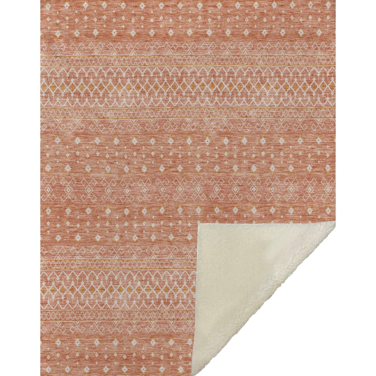Addison Rugs Boho Salmon Washable Indoor-Outdoor Rug